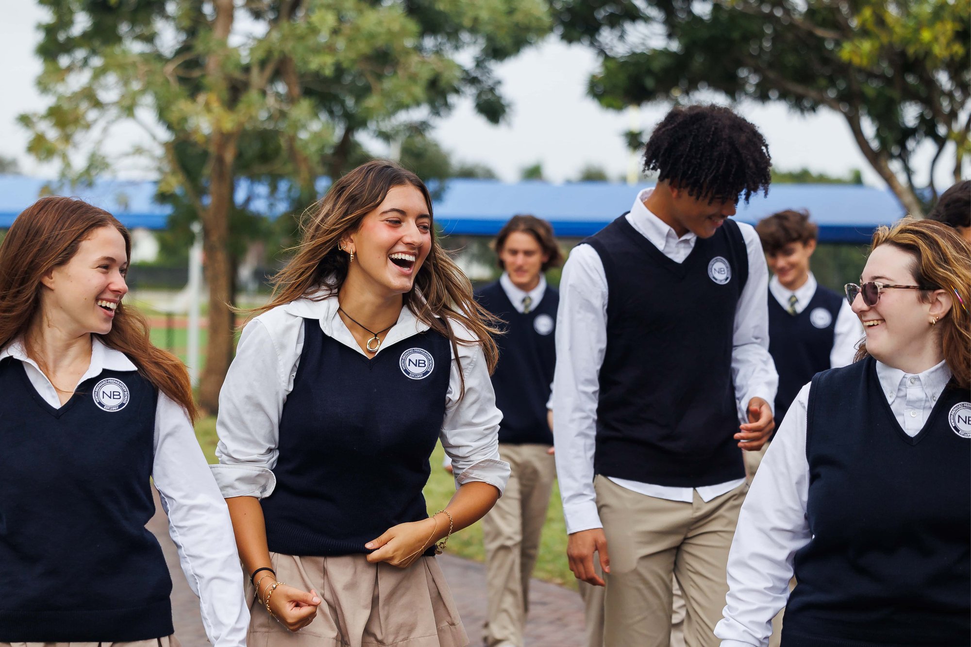 Students walking to class